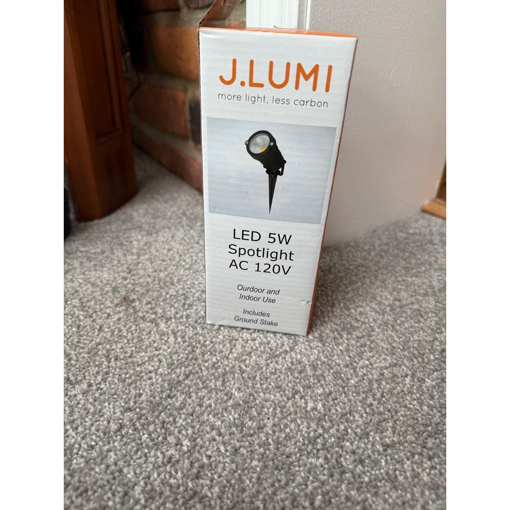 J.LUMI GSS6005‎ LED 5W Spotlight AC 120V Outdoor Indoor Warm White IP65 Black